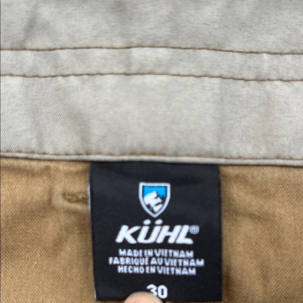 Kuhl Men's Flat Front Shorts in Blue, Tan, and Gray BUNDLE OF 3 - Picture 2 of 7